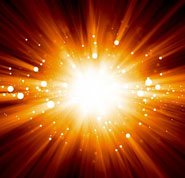 Did God start the universe - Photo shows an explosion of light to illustrate the start of the universe referred to as the Big Bang.